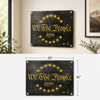 "WE THE PEOPLE" Limited Edition Steel Wall Art | 20" x 16" | Made in USA