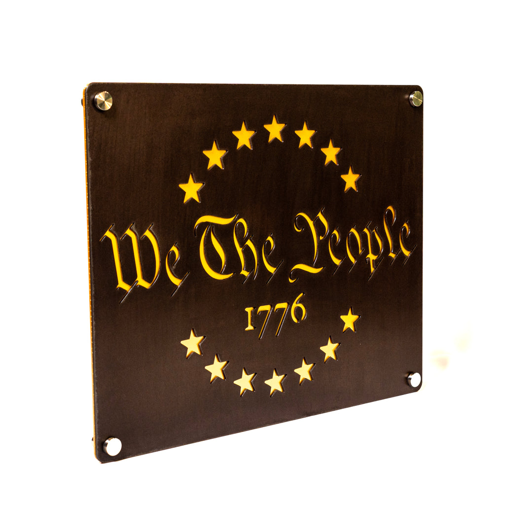 "WE THE PEOPLE" Limited Edition Steel Wall Art | 20" x 16" | Made in USA