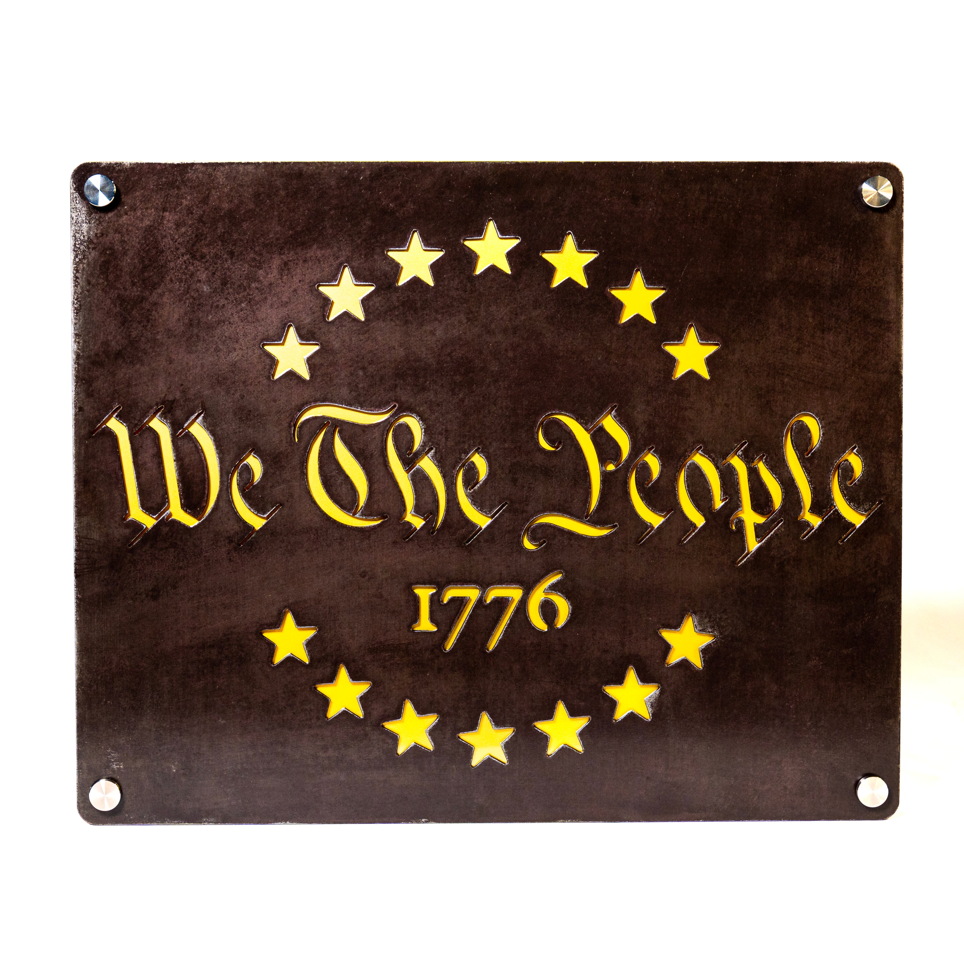 "WE THE PEOPLE" Limited Edition Steel Wall Art | 20" x 16" | Made in USA