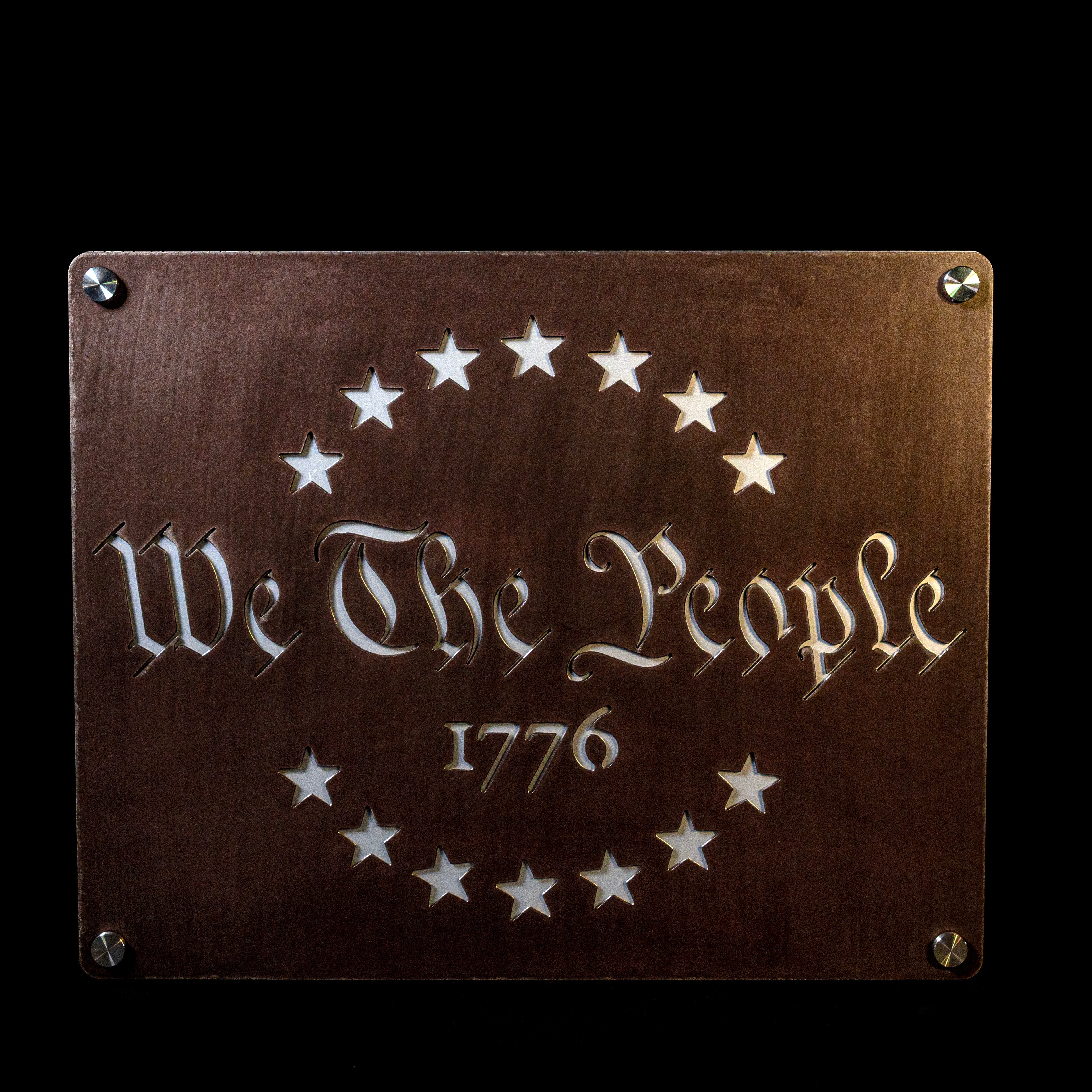 "WE THE PEOPLE" Limited Edition Steel Wall Art | 20" x 16" | Made in USA