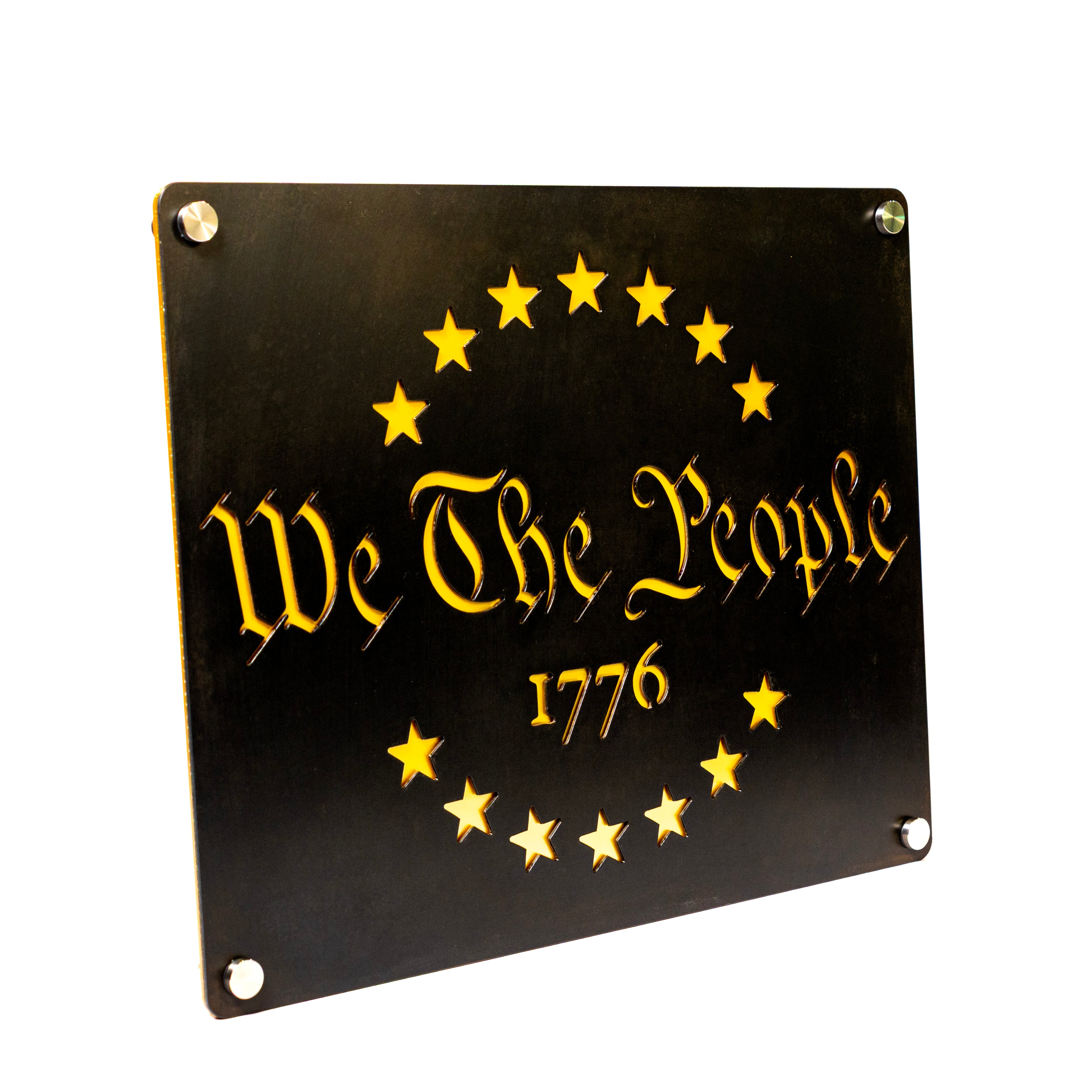 "WE THE PEOPLE" Limited Edition Steel Wall Art | 20" x 16" | Made in USA