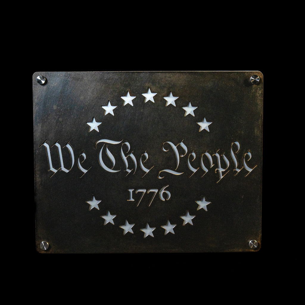 "WE THE PEOPLE" Limited Edition Steel Wall Art | 20" x 16" | Made in USA