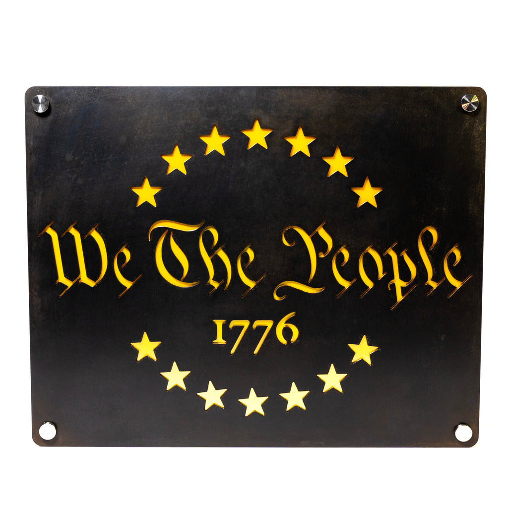 "WE THE PEOPLE" Limited Edition Steel Wall Art | 20" x 16" | Made in USA