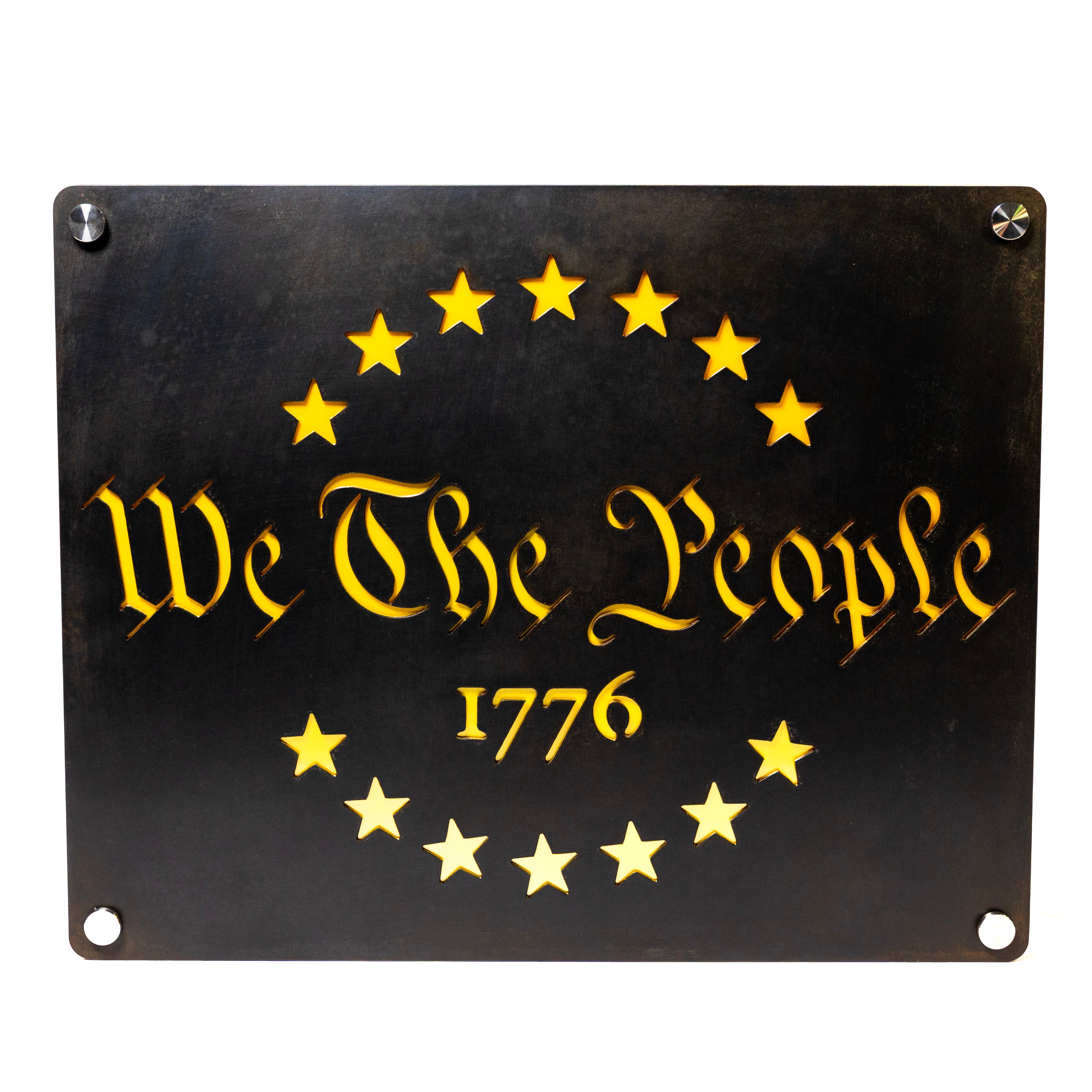 "WE THE PEOPLE" Limited Edition Steel Wall Art | 20" x 16" | Made in USA